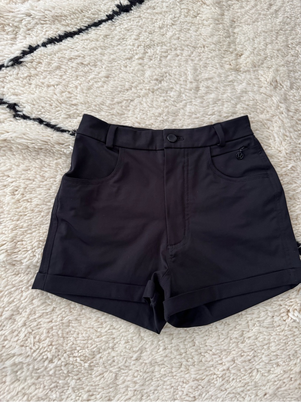 “Vintage” Lululemon high waisted dress shorts. Beautiful material and details.
